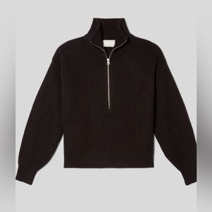 Everlane Felted Merino Half-Zip Sweater